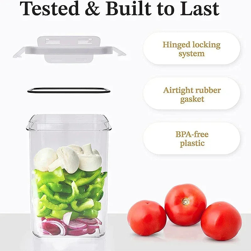 Airtight Food Storage Containers – 5 Piece Kitchen Organizer Set