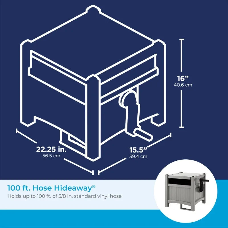 Suncast 100 ft. Hose Hideaway Hose Reel