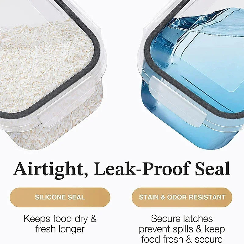 Airtight Food Storage Containers – 5 Piece Kitchen Organizer Set